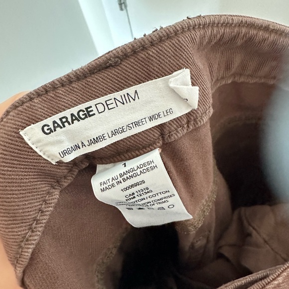 Brown Garage Wide Leg Jeans - Picture 4 of 5